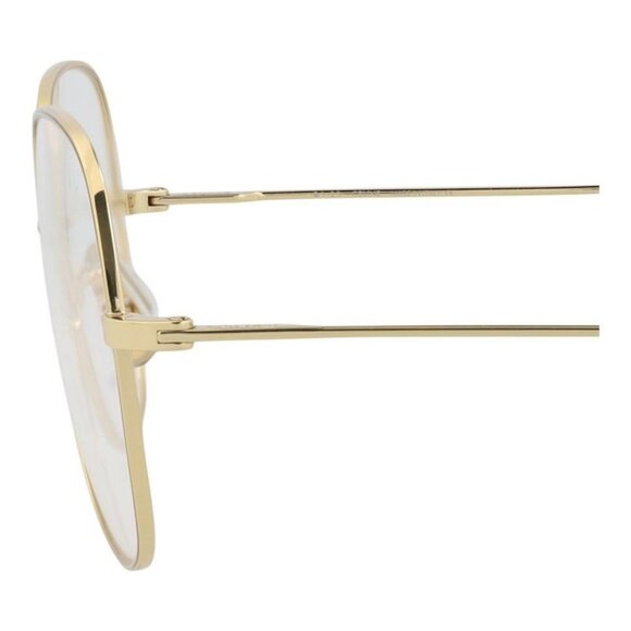 Celine Womens Square/Rectangle Gold Gold Transparent Fashion Designer Eyewear - Picture 4 of 4